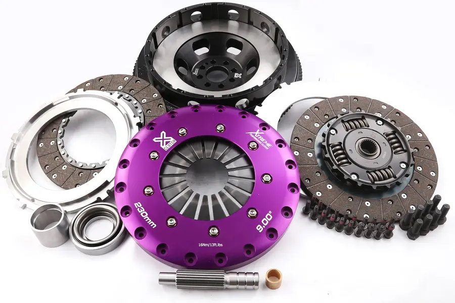 Complete Xtreme Performance clutch kit catalogue showing various clutch stages and applications for different vehicles